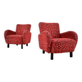 Set of Two Rare Art Deco Armchairs , Czechoslovakia, 1949s