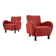 Set of Two Rare Art Deco Armchairs , Czechoslovakia, 1949s