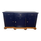 Buffet en bois, bleu