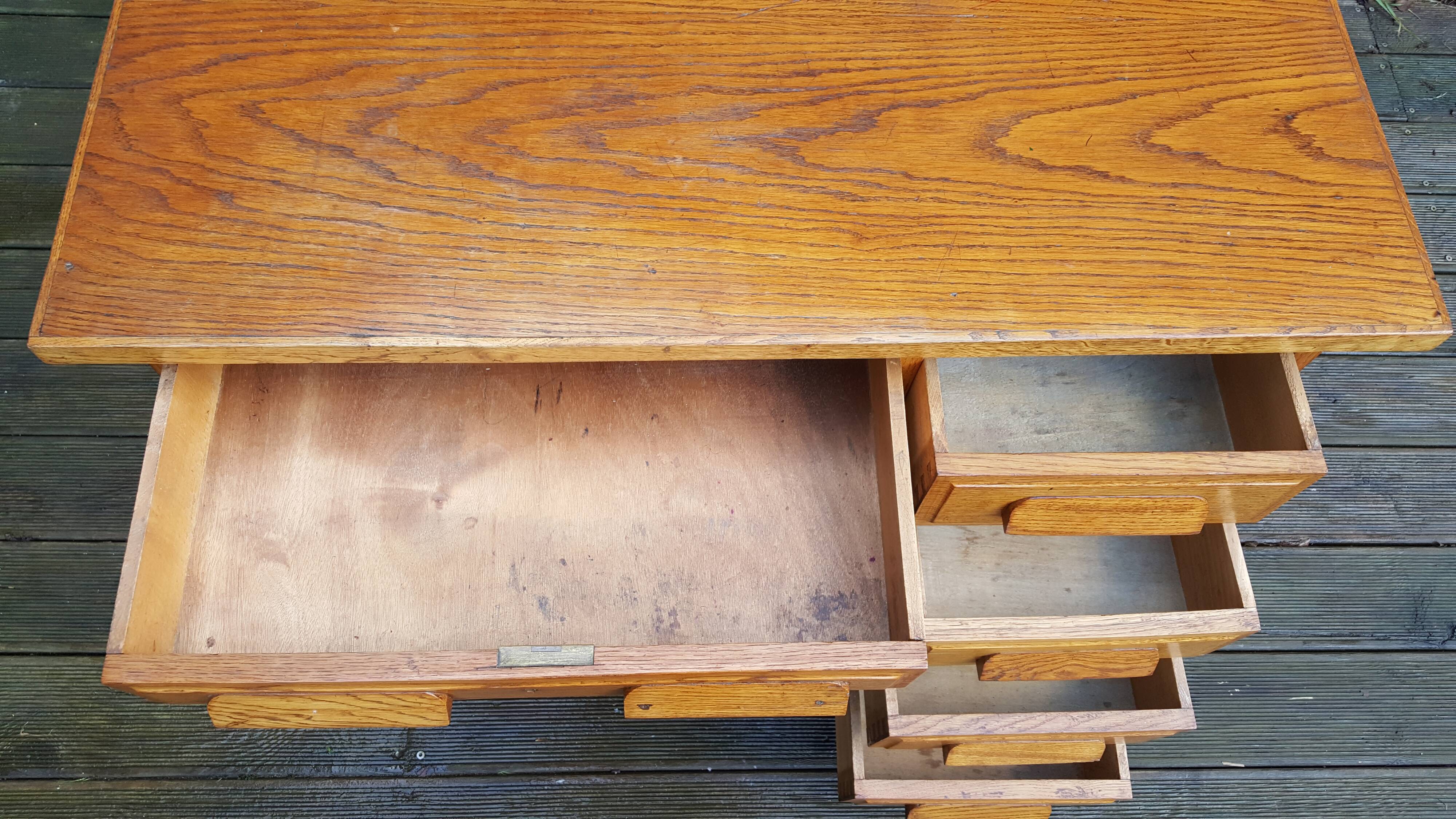 Oak desk 50s