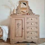 Dresser Art Deco wood brut