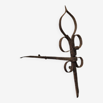 Old wrought iron anchor