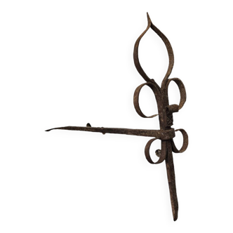 Old wrought iron anchor