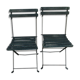 Pair of old folding garden chairs