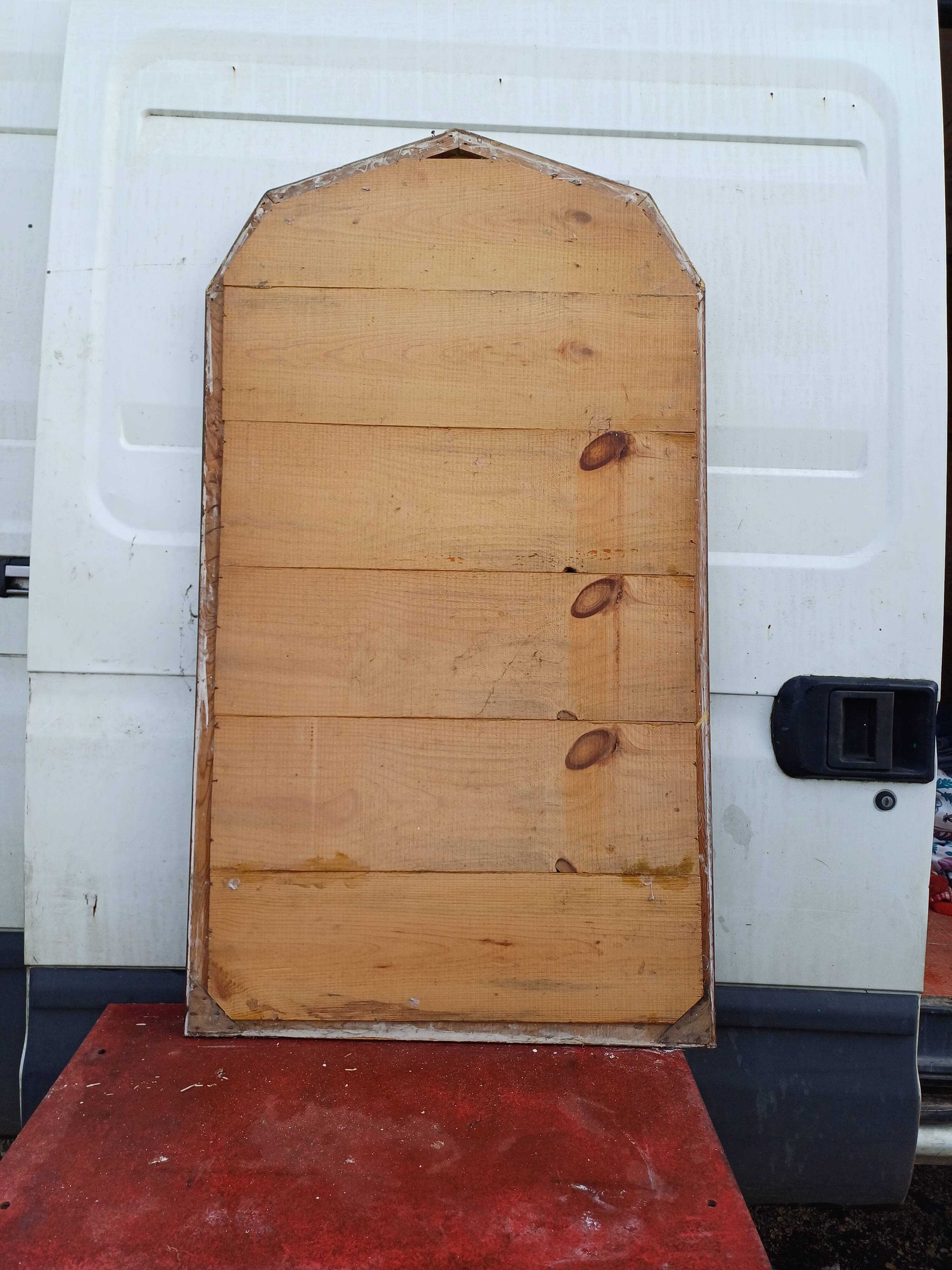 Art Deco Mirror Wood and Gold Stuk