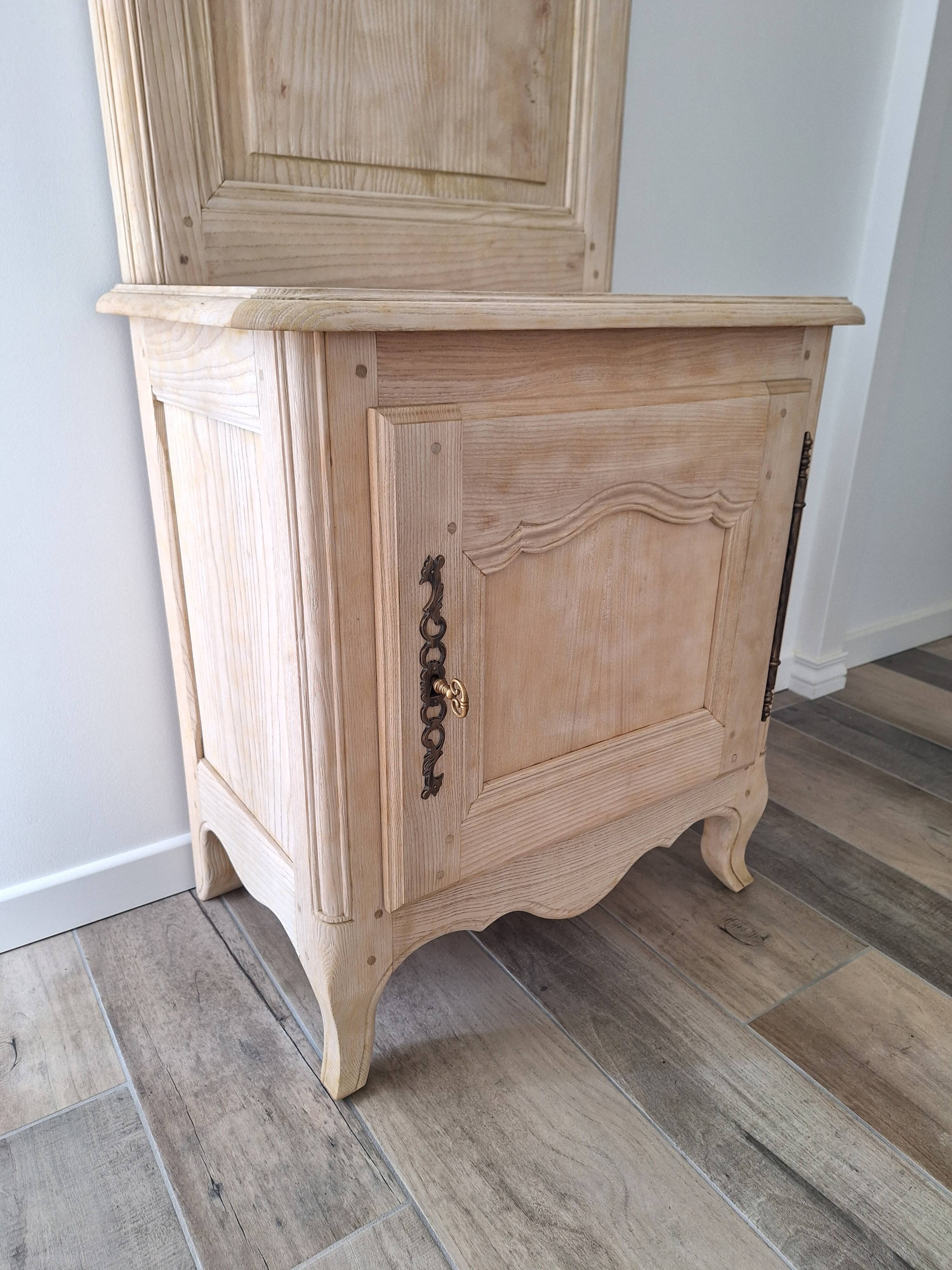 Restored antique oak entrance wardrobe