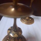 Pair of gilded bronze candlesticks Napoleon III