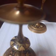 Pair of gilded bronze candlesticks Napoleon III