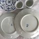 Breakfast coquetiers and porcelain plates