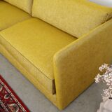 Yellow sofa, Scandinavian design, 00s