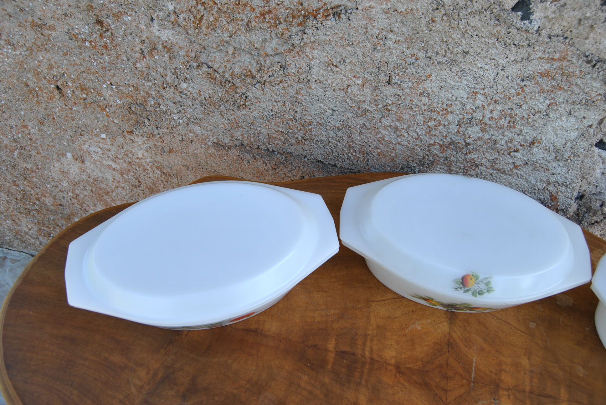 Oval dishes various models - arcopal - 70s - authentic vintage