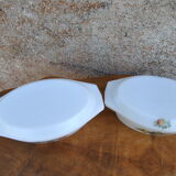 Oval dishes various models - arcopal - 70s - authentic vintage