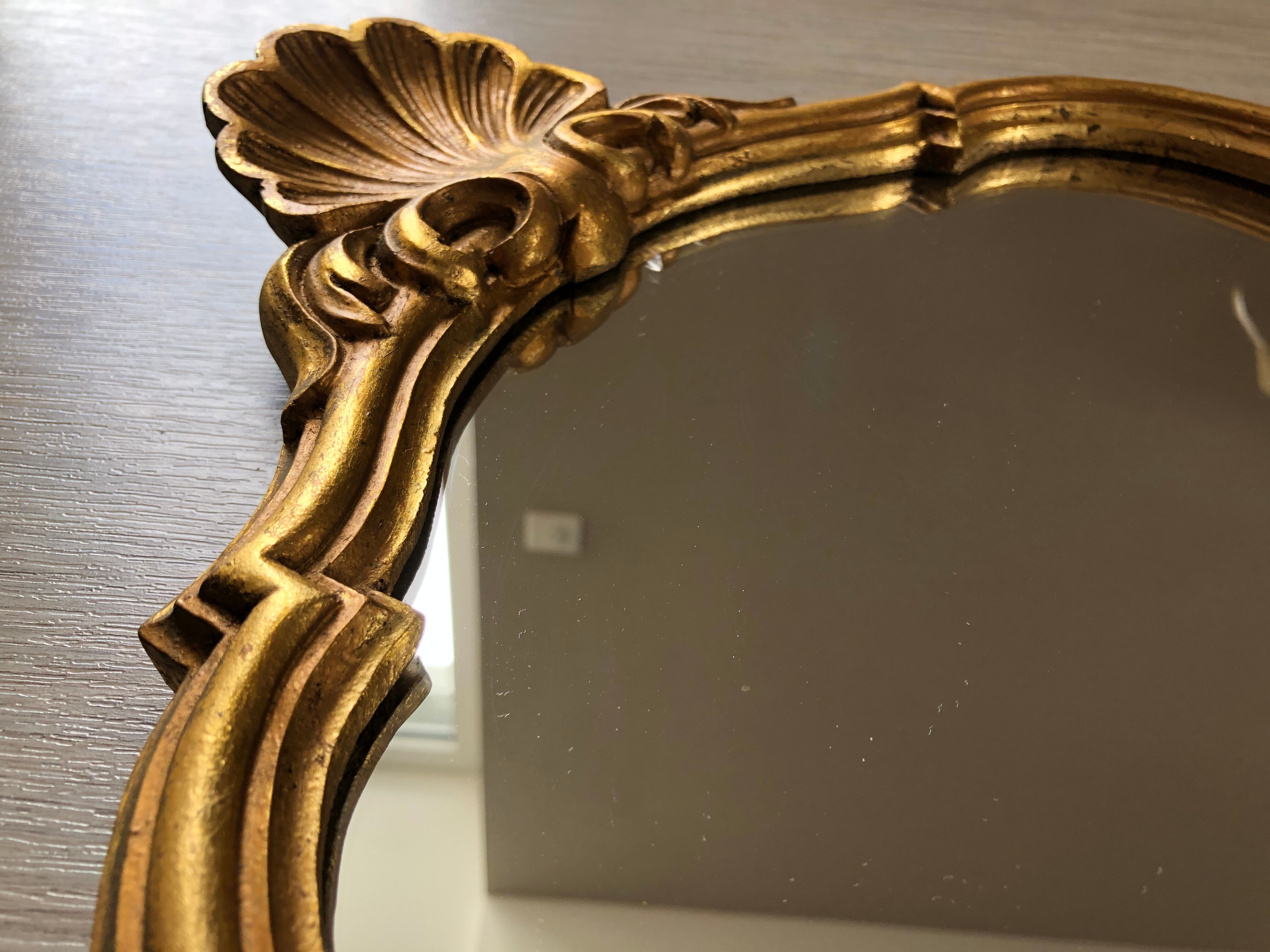 Miroir doré esprit baroque