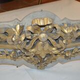 LOUIS XV style ledge in carved and patinated wood