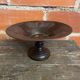 Vintage Metal Fruit Bowl Bordeaux Decorative Moulded Dish #D6
