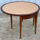 Table demi-lune en placage d'acajou