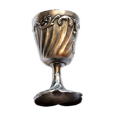 Old rock hull in silver metal - GalliA silverware for CHRISTOFLE