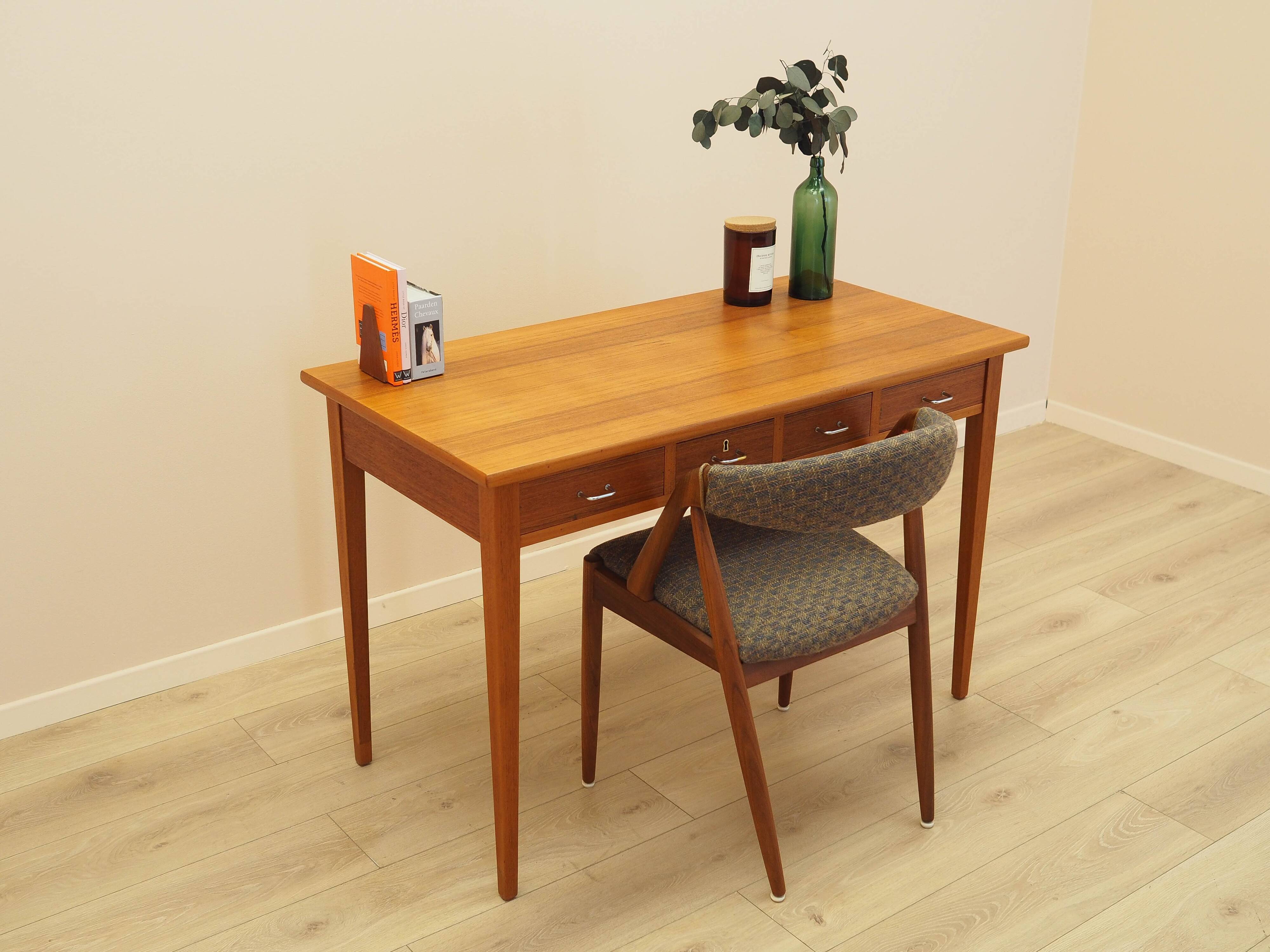 Teak desk, Danish design, 1970s, made in Denmark