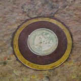 Coffee table in stone marquetry