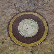 Coffee table in stone marquetry