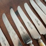 Suite 12 cheese knives dessert nineteenth horn handle