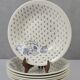 6 Sarreguemines earthenware plates