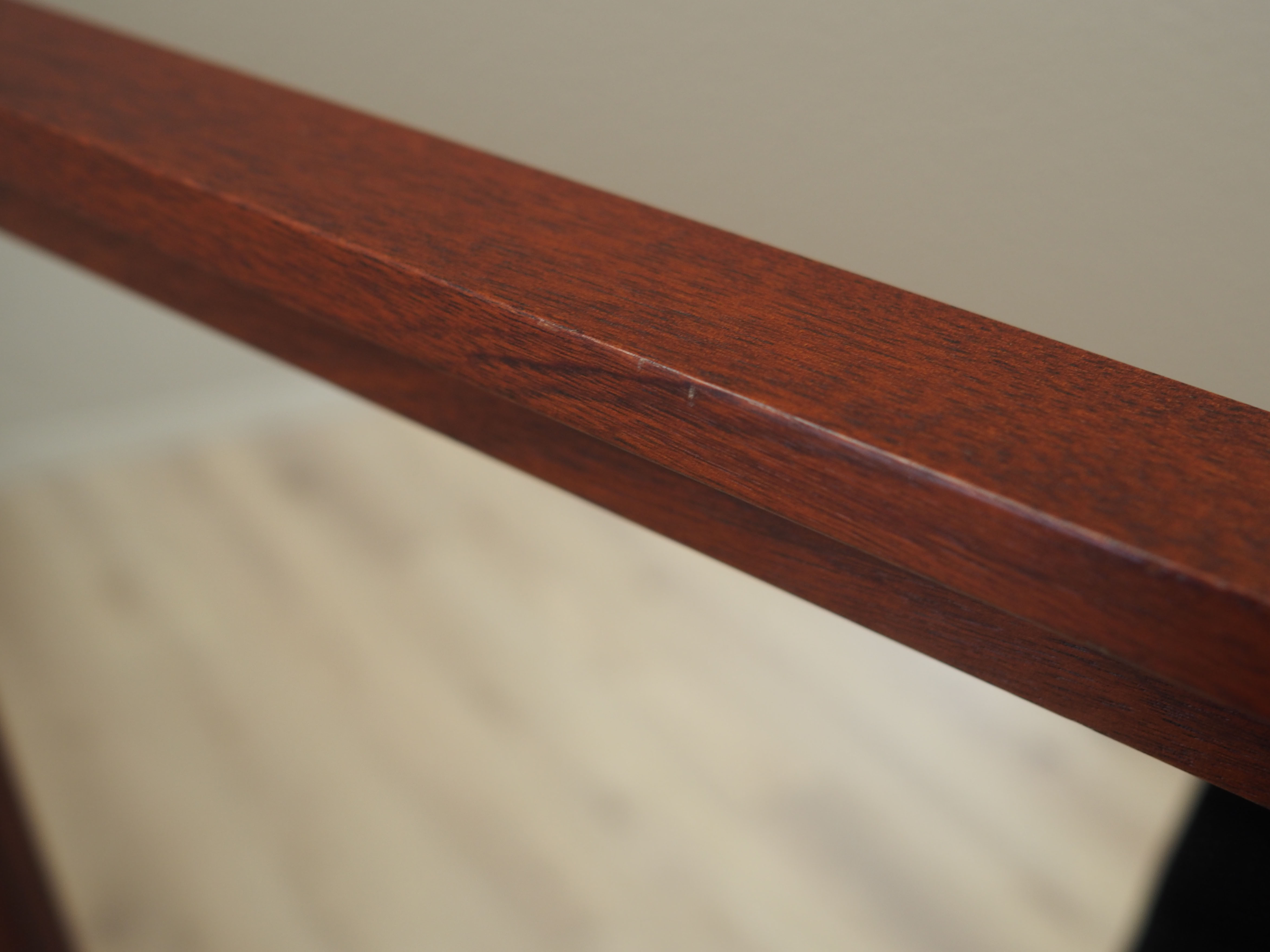 Mahogany-framed mirror, Danish design, 1970s, production: Denmark