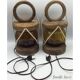 Pair of electrified vintage lanterns to install or hang