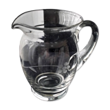 Water carafe, blown glass jug, sanded decor 1 L