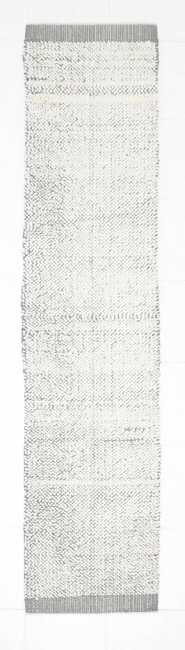 2x9 Moroccan Gray Beige Moroccan Runner Rug, 60x290Cm