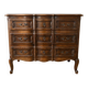 Louis XV arbalète style commode with 3 wooden drawers