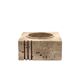 Travertine cubic vide poche / ashtray, Cerri Nestore, Italy, 1970s