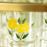 Gobelet en cristal bouton d’or