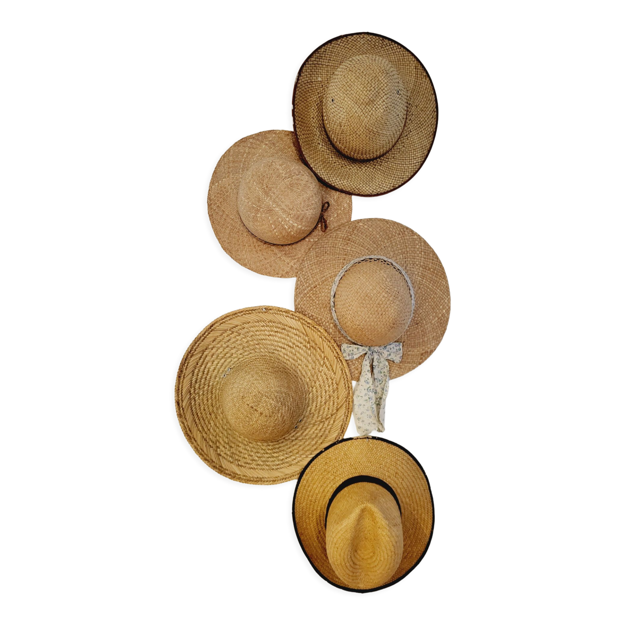 Wall decoration hats vintage