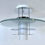 Vintage Glass Chrome Light