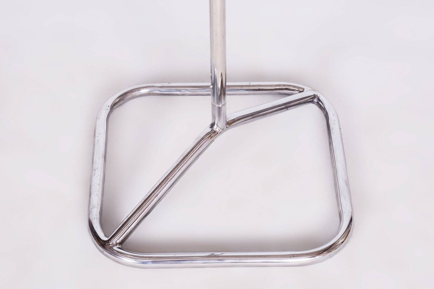Bauhaus Coat Hanger in Chrome-Plated Steel, Czechia, 1930s