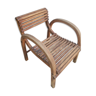Wooden armchair