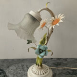 Vintage lamp in metal and glass