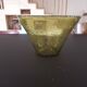 Large blown biot glass salad bowl