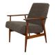 Armchair 'Lis', 1970s brown chocolate brown boucle design by Henryk Lis - 2 pieces available