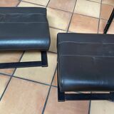 Pair of armchairs and their ottomans by ake fribytter for nelo sweden 1970