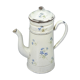 Cafetiere tole émaillée a fleurs bleues
