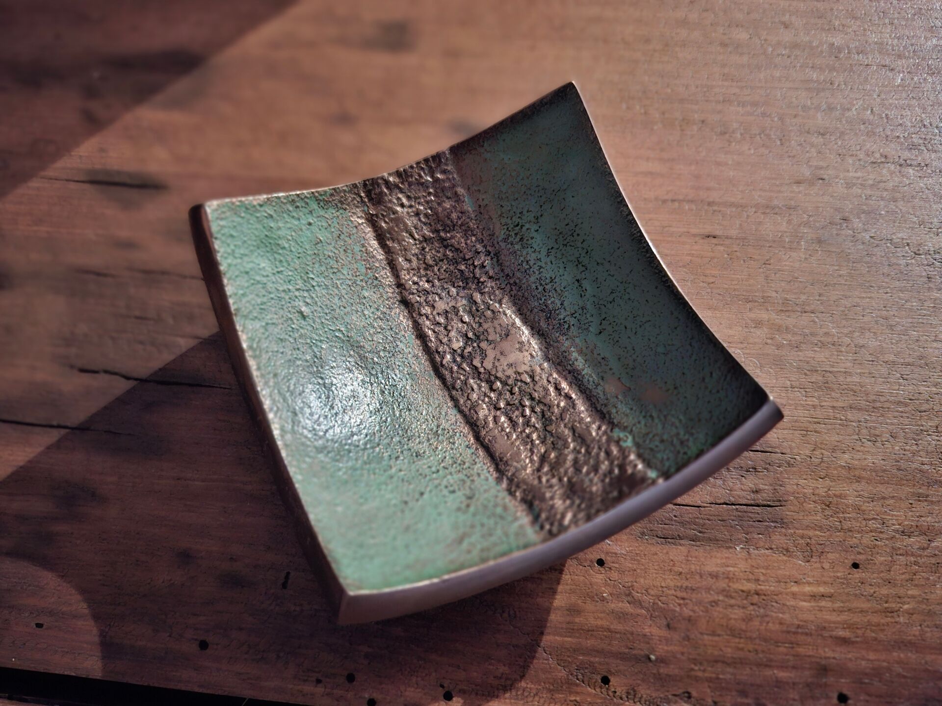 Vintage bronze ashtray from the Concorde