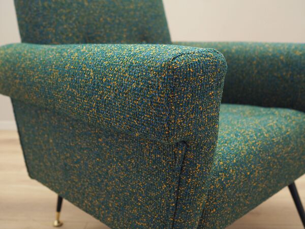 Fauteuil lounge, design italien, années 70, fabrication : Italie