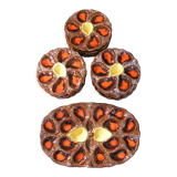 Service of 12 plates in oyster slip and its serving dish