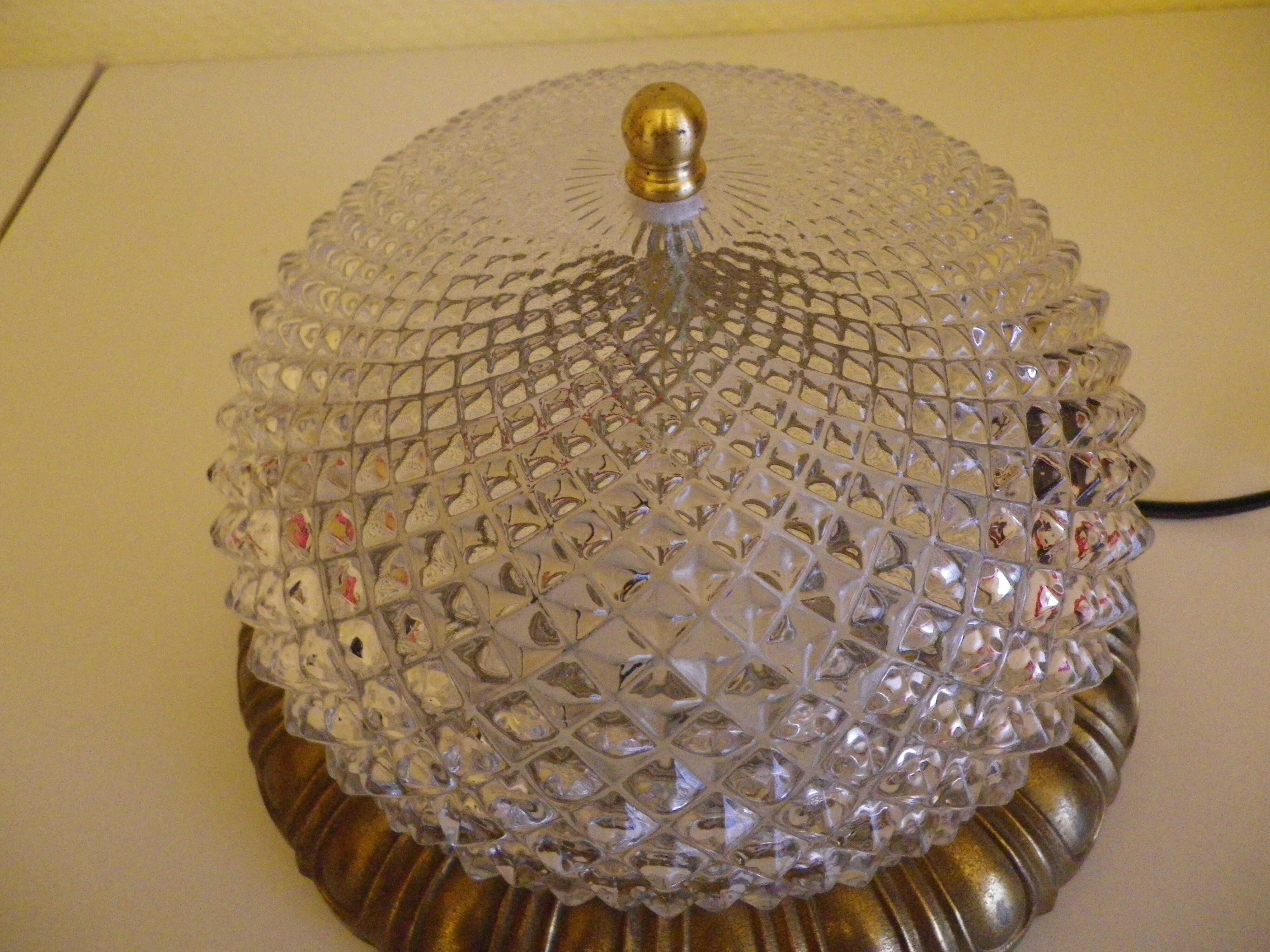 Art Deco-style plafonnier - 1970s