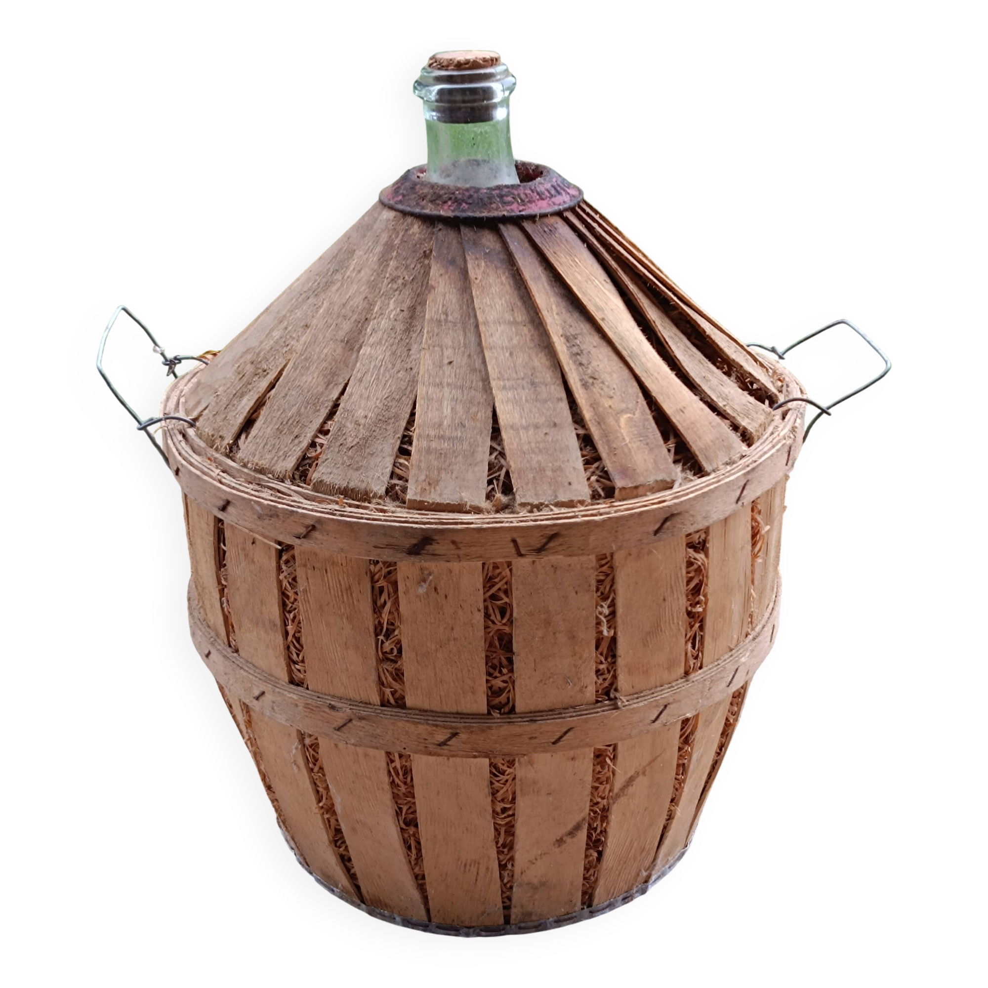 Dame-jeanne dans son emballage