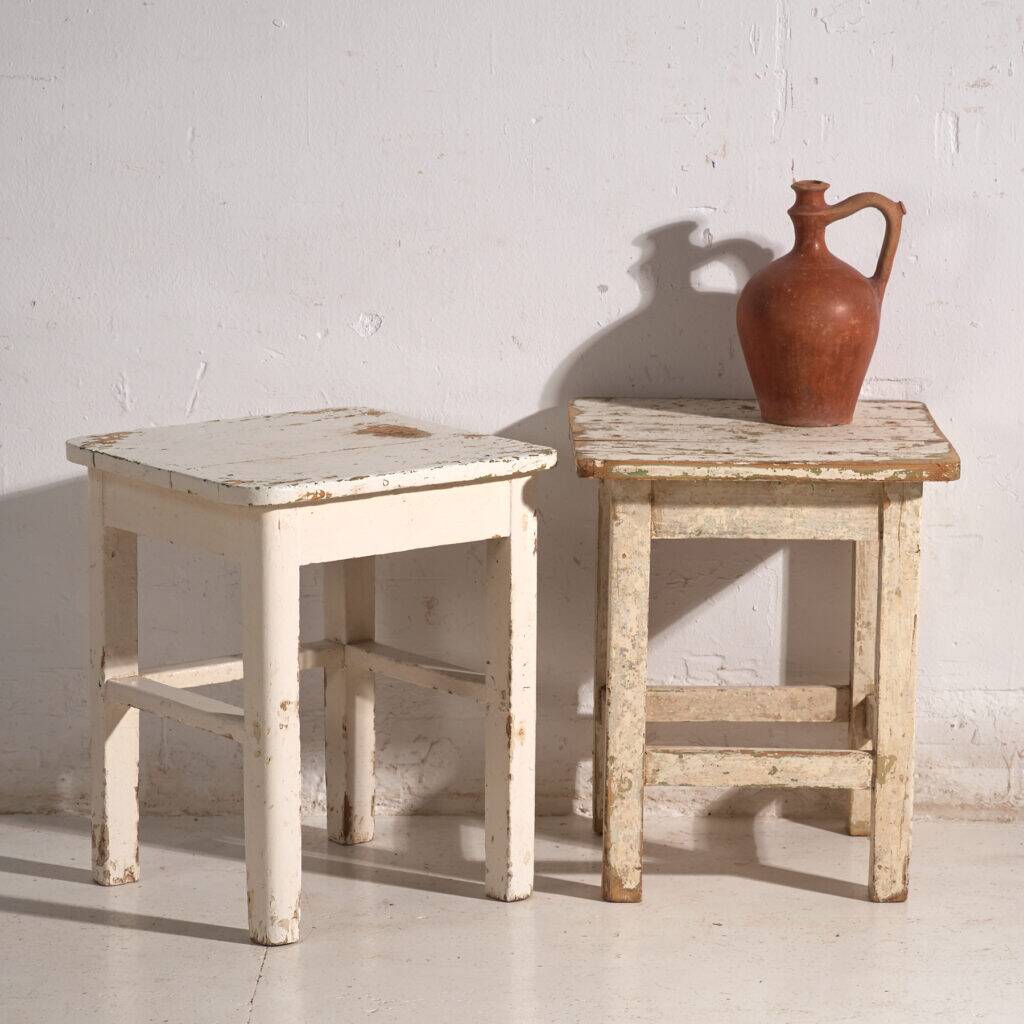 Antique pine bedside tables – Central Europe, circa 1940 #8