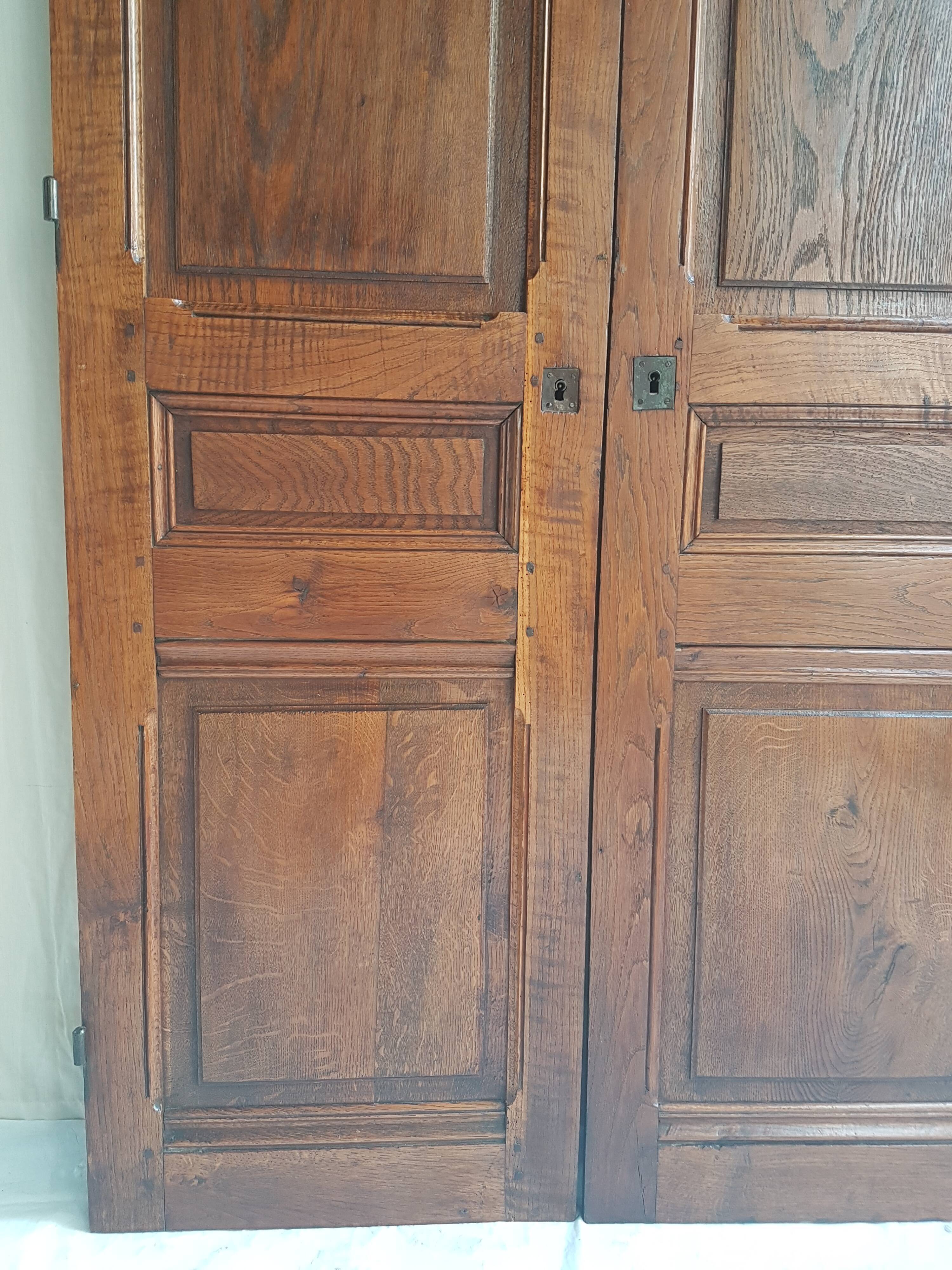 Old oak cabinet doors