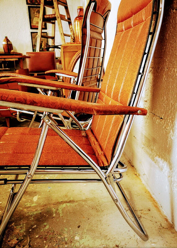 Pair of Italian reclining chairs Maule Marga from the 1970s
